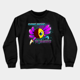 Game Mode Activated Axolotl Basketball Season Kids Teens Graphic Gift Quote Crewneck Sweatshirt